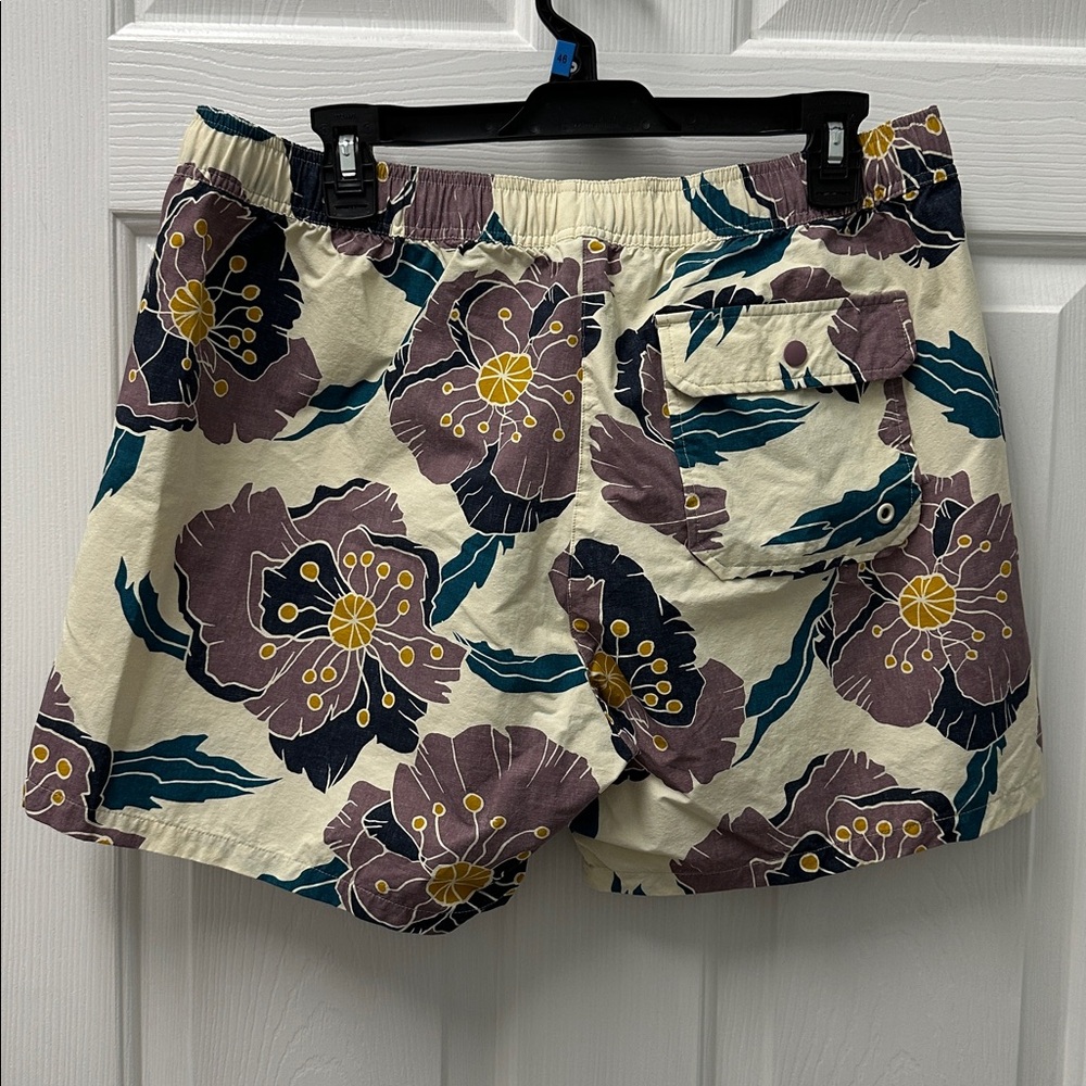 Floral Drawstring Swim Trunks - Picture 2 of 11